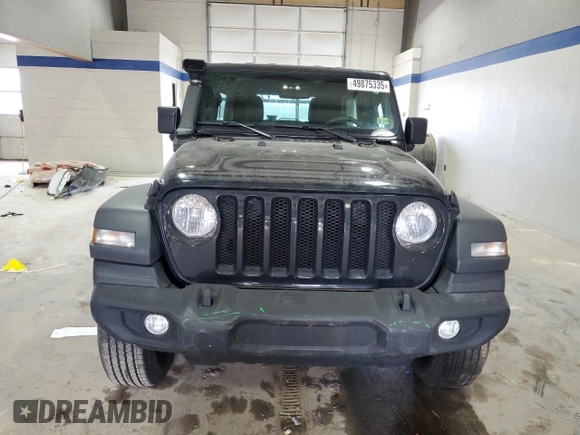 2023 Jeep Wrangler Willys with VIN 1C4HJXDN8PW531498, listed as a Copart auction lot 49875335 with 37,194 mi miles and Salvage Title. Bid and sale history available at DreamBid. Image 5.