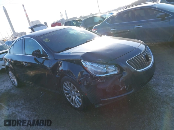 2012 Buick Regal Turbo Premium 1 with VIN 2G4GS5EV1C9143927, listed as a IAAI auction lot 41443969 with 151,985 mi miles. Bid and sale history available at carsss.com. Image 1.