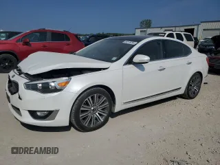 2014 Kia Cadenza Premium with VIN KNALN4D76E5157228, listed as a Copart auction lot 66576294 with 84,541 mi miles and Salvage Title. Bid and sale history available at carsss.com. Image 1.
