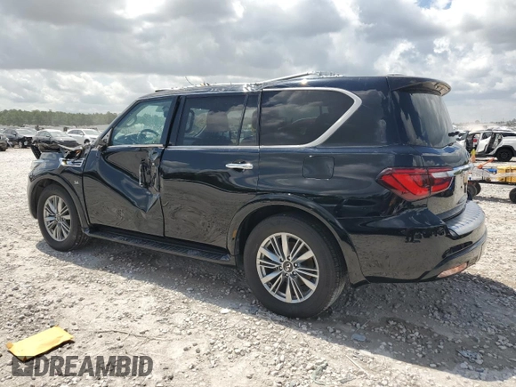 2020 Infiniti QX80 LUXE with VIN JN8AZ2NF6L9704744, listed as a Copart auction lot 63547604 with 89,702 mi miles and Salvage Title. Bid and sale history available at carsss.com. Image 2.