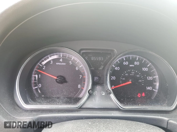 2015 Nissan Versa SV with VIN 3N1CN7AP2FL921458, listed as a Copart auction lot 50165295 with 85,593 mi miles and Salvage Title. Bid and sale history available at carsss.com. Image 9.