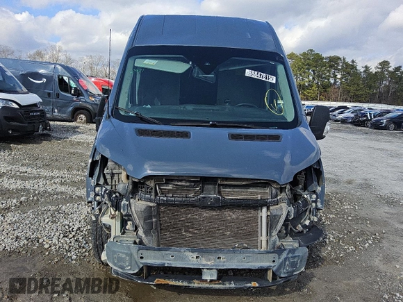 2020 Ford Transit Cargo with VIN 1FTBR3X84LKA86692, listed as a Copart auction lot 88847815 with 145,318 mi miles and Clean Title. Bid and sale history available at carsss.com. Image 5.