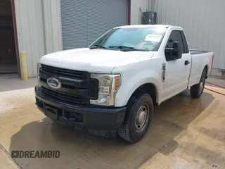 2019 Ford Super Duty F-250 SRW XL with VIN 1FTBF2A61KEC81110, listed as a IAAI auction lot 42021256 with 135,323 mi miles. Bid and sale history available at carsss.com. Image 2.