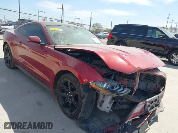 2018 Ford Mustang EcoBoost z VIN 1FA6P8TH2J5137943, wystawiony jako IAAI lot #41782395 z przebiegiem 148 809 mil mil oraz . Historia ofert i sprzedaży dostępna na DreamBid. Obrazek 1.