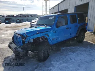 2024 Jeep Wrangler Willys with VIN 1C4PJXDNXRW123485, listed as a Copart auction lot 45659125 with 25,111 mi miles and Salvage Title. Bid and sale history available at carsss.com. Image 1.