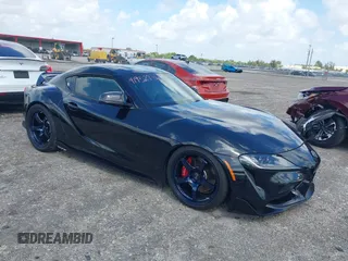 2021 Toyota Supra 3.0 with VIN WZ1DB0C01MW043502, listed as a IAAI auction lot 41952971 with 48,047 mi miles and . Bid and sale history available at DreamBid. Image 1.