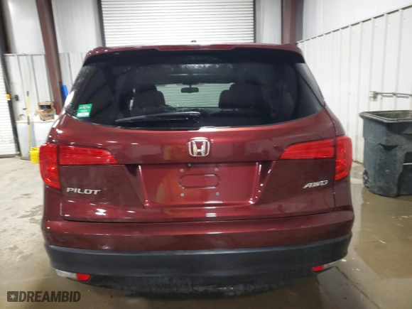 2018 Honda Pilot EX-L with VIN 5FNYF6H56JB057522, listed as a Copart auction lot 51627415 with 77,813 mi miles and Salvage Title. Bid and sale history available at carsss.com. Image 6.