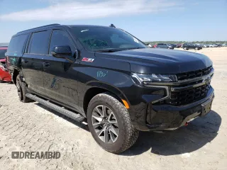 2022 Chevrolet Suburban Z71 with VIN 1GNSKDKD4NR356570, listed as a Copart auction lot 45645683 with 14,983 mi miles and . Bid and sale history available at DreamBid. Image 4.