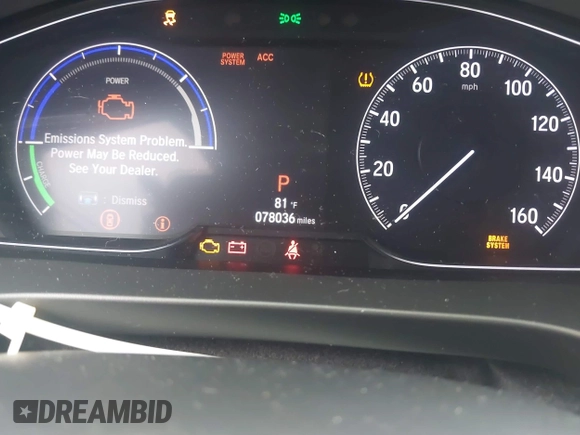 2019 Honda Insight Touring with VIN 19XZE4F91KE007748, listed as a IAAI auction lot 40233174 with 78,036 mi miles and . Bid and sale history available at DreamBid. Image 7.