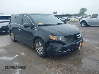 2014 Honda Odyssey EX-L with VIN 5FNRL5H64EB114709, listed as a IAAI auction lot 42131146 with 145,616 mi miles and . Bid and sale history available at DreamBid. Image 1.