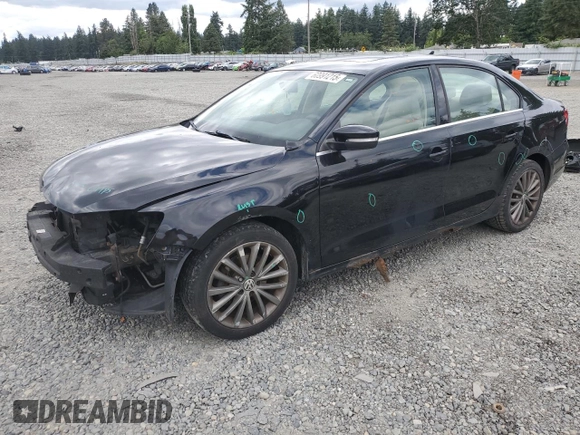 2011 Volkswagen Jetta SEL with VIN 3VWLZ7AJ1BM304504, listed as a Copart auction lot 60991215 with 189,148 mi miles and Salvage title. Bid and sale history available at DreamBid. Image 1.