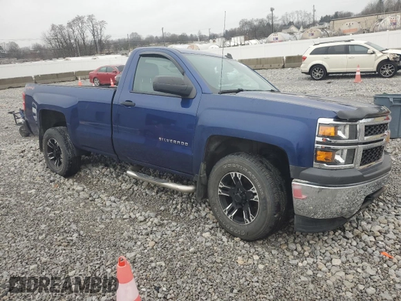 2014 Chevrolet Silverado 1500 Work Truck with VIN 1GCNKPEC5EZ148921, listed as a Copart auction lot 84794754 with 98,536 mi miles and Salvage Title. Bid and sale history available at DreamBid. Image 4.