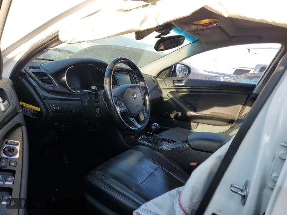 2015 Kia Cadenza Premium with VIN KNALN4D74F5172280, listed as a Copart auction lot 69117414 with 0 mi miles and Salvage Title. Bid and sale history available at carsss.com. Image 7.