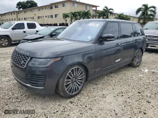 2020 Land Rover Range Rover with VIN SALGS5SE7LA411885, listed as a Copart auction lot 74717584 with 100,788 mi miles and Salvage Title. Bid and sale history available at carsss.com. Image 1.