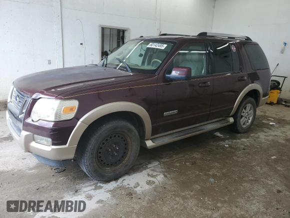 2007 Ford Explorer Eddie Bauer z VIN 1FMEU74E67UA84364, wystawiony jako Copart lot #60142495 z przebiegiem 182 595 mil mil oraz Czysty tytuł • Clean title. Historia ofert i sprzedaży dostępna na DreamBid. Obrazek 1.