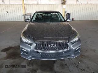 2015 Infiniti Q50 Premium with VIN JN1BV7AP1FM342088, listed as a Copart auction lot 56920195 with 106,585 mi miles and Salvage title. Bid and sale history available at DreamBid. Image 5.
