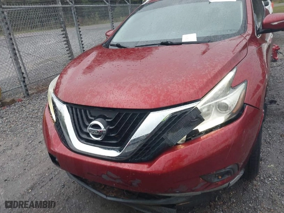 2015 Nissan Murano SL with VIN 5N1AZ2MG1FN220025, listed as a IAAI auction lot 41804836 with 109,481 mi miles. Bid and sale history available at carsss.com. Image 12.