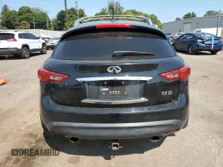 2009 Infiniti FX35 with VIN JNRAS18W49M154665, listed as a Copart auction lot 70996284 with 136,412 mi miles and Salvage Title. Bid and sale history available at carsss.com. Image 6.