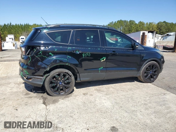2017 Ford Escape Titanium with VIN 1FMCU0J93HUE84535, listed as a Copart auction lot 48172295 with 92,973 mi miles and Salvage Title. Bid and sale history available at carsss.com. Image 3.