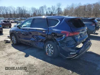 2020 Hyundai Santa Fe SE with VIN 5NMS23AD5LH255320, listed as a Copart auction lot 49821315 with 46,009 mi miles and Salvage Title. Bid and sale history available at carsss.com. Image 2.