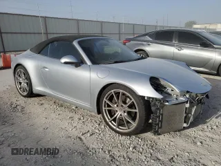 2018 Porsche 911 991 Carrera with VIN WP0CA2A92JS138342, listed as a Copart auction lot 64162854 with 46,267 mi miles and Salvage Title. Bid and sale history available at carsss.com. Image 4.