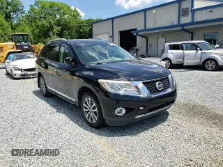 2013 Nissan Pathfinder SL with VIN 5N1AR2MM5DC684028, listed as a Copart auction lot 55998085 with 242,724 mi miles and Salvage title. Bid and sale history available at DreamBid. Image 14.