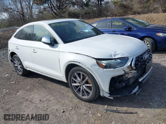 2023 Audi SQ5 Sportback Premium with VIN WA114AFY4P2058990, listed as a IAAI auction lot 41863958 with 55,000 mi miles and . Bid and sale history available at DreamBid. Image 1.
