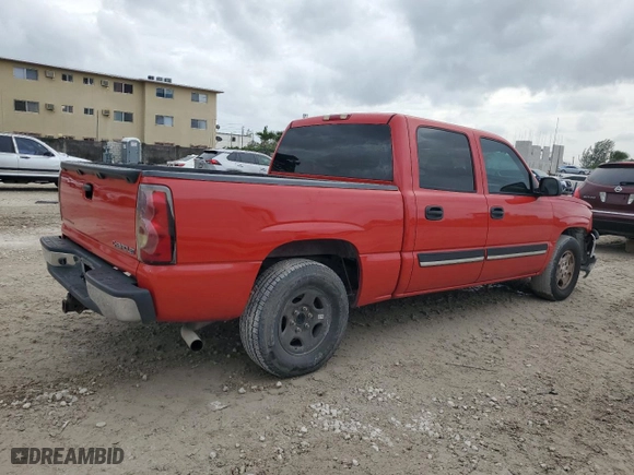2004 Chevrolet Silverado 1500 Crew Cab LS with VIN 2GCEC13T241392353, listed as a Copart auction lot 73499844 with 232,262 mi miles and Salvage Title. Bid and sale history available at carsss.com. Image 3.