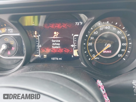 2024 Jeep Wrangler Sport S with VIN 1C4PJXDG9RW289370, listed as a IAAI auction lot 42274788 with 15,776 mi miles and . Bid and sale history available at DreamBid. Image 7.
