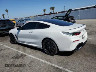 2020 BMW 8 Series M850i xDrive with VIN WBABC4C00LCE77534, listed as a Copart auction lot 54722515 with 0 mi miles and Salvage Title. Bid and sale history available at carsss.com. Image 2.
