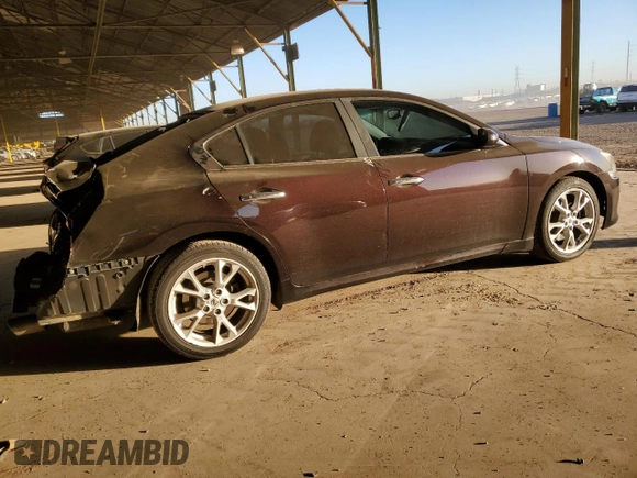 2013 Nissan Maxima SV with VIN 1N4AA5AP7DC810925, listed as a Copart auction lot 88693225 with 133,253 mi miles and Salvage Title. Bid and sale history available at DreamBid. Image 3.