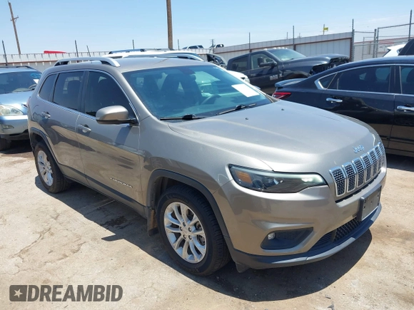 2019 Jeep Cherokee Latitude with VIN 1C4PJLCB7KD365667, listed as a IAAI auction lot 42504207 with 68,106 mi miles and . Bid and sale history available at DreamBid. Image 1.