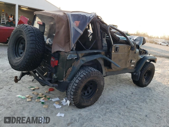 2005 Jeep Wrangler X with VIN 1J4FA39S75P308465, listed as a Copart auction lot 48693035 with Not Provided miles and Salvage Title. Bid and sale history available at DreamBid. Image 3.