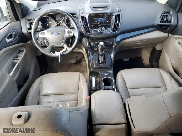 2015 Ford Escape Titanium with VIN 1FMCU0JX8FUC34624, listed as a Copart auction lot 45279145 with 109,249 mi miles and Salvage Title. Bid and sale history available at carsss.com. Image 8.