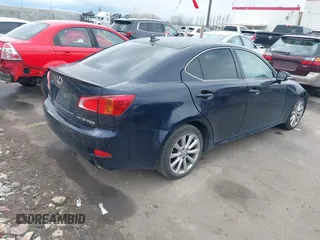 2009 Lexus IS with VIN JTHCK262495034890, listed as a IAAI auction lot 41778120 with 191,758 mi miles. Bid and sale history available at carsss.com. Image 4.