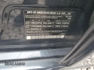2002 Mercedes-Benz M-Class with VIN 4JGAB54E62A292019, listed as a Copart auction lot 81493604 with 305,098 mi miles and Salvage Title. Bid and sale history available at carsss.com. Image 13.