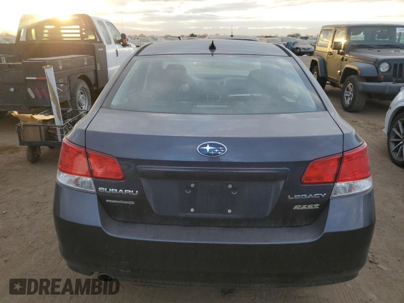 2011 Subaru Legacy Premium with VIN 4S3BMBF66B3216652, listed as a Copart auction lot 77377794 with Not provided miles and Salvage title. Bid and sale history available at DreamBid. Image 6.