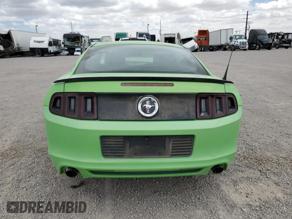 2014 Ford Mustang V6 with VIN 1ZVBP8AM5E5267551, listed as a Copart auction lot 56055935 with 153,842 mi miles and Salvage title. Bid and sale history available at DreamBid. Image 6.