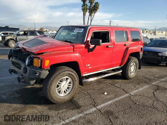 2007 Hummer H3 SUV with VIN 5GTDN13E578129596, listed as a Copart auction lot 84348604 with 70,574 mi miles and Salvage Title. Bid and sale history available at DreamBid. Image 1.