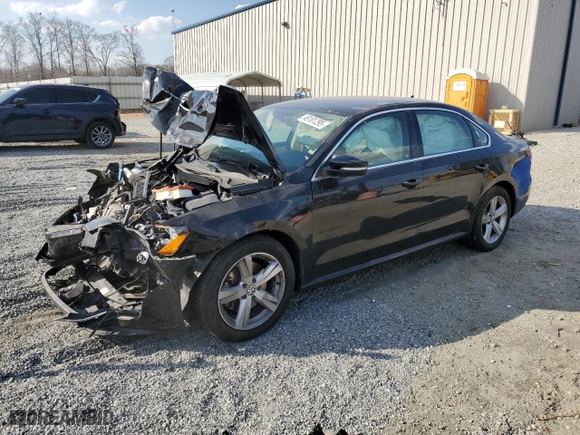 2015 Volkswagen Passat 1.8T Limited Edition with VIN 1VWAT7A37FC093455, listed as a Copart auction lot 49181295 with 0 mi miles and Salvage Title. Bid and sale history available at carsss.com. Image 1.