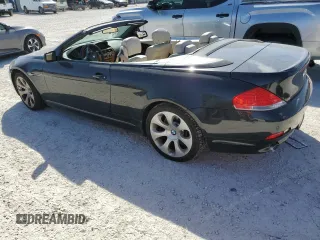 2007 BMW 6 Series 650i with VIN WBAEK135X7CN80845, listed as a Copart auction lot 77279554 with 77,235 mi miles and Salvage Title. Bid and sale history available at carsss.com. Image 2.