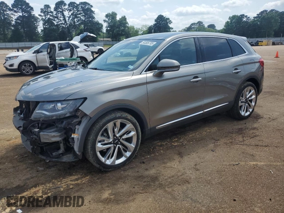 2016 Lincoln MKX Reserve with VIN 2LMTJ6LP9GBL83547, listed as a Copart auction lot 54585795 with 76,884 mi miles and Salvage Title. Bid and sale history available at carsss.com. Image 1.