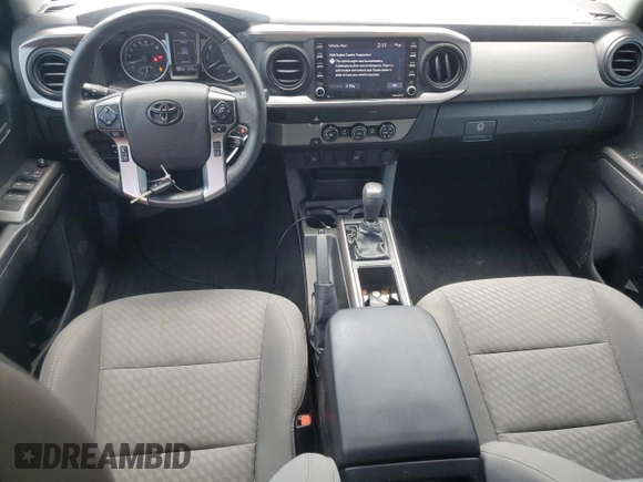2022 Toyota Tacoma SR with VIN 3TYAX5GN2NT046114, listed as a Copart auction lot 61281875 with 57,726 mi miles and Salvage title. Bid and sale history available at DreamBid. Image 8.