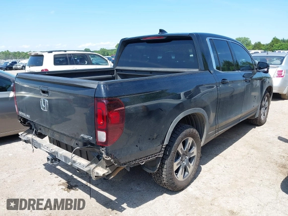 2018 Honda Ridgeline RTL-T with VIN 5FPYK3F67JB013171, listed as a IAAI auction lot 42498827 with 124,415 mi miles and . Bid and sale history available at DreamBid. Image 4.