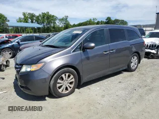 2017 Honda Odyssey EX with VIN 5FNRL5H44HB007498, listed as a Copart auction lot 57479185 with 153,538 mi miles and Salvage title. Bid and sale history available at DreamBid. Image 1.
