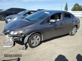 2015 Honda Civic LX with VIN 2HGFB2F55FH528190, listed as a Copart auction lot 51872405 with 175,179 mi miles and Salvage Title. Bid and sale history available at carsss.com. Image 1.