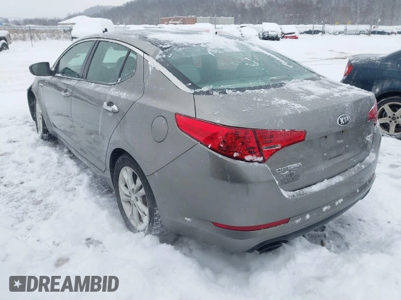 2013 Kia Optima EX with VIN 5XXGN4A70DG258168, listed as a IAAI auction lot 41209415 with 169,365 mi miles. Bid and sale history available at carsss.com. Image 3.