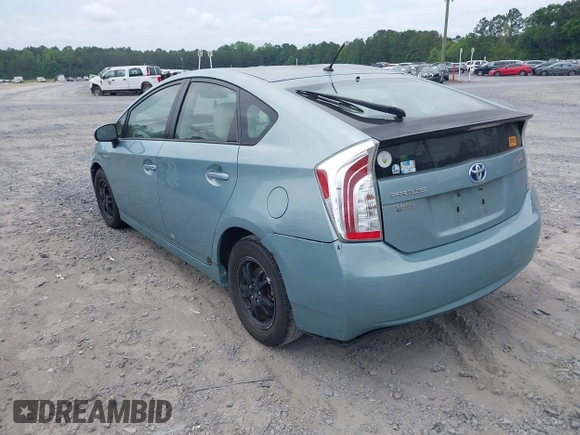 2013 Toyota Prius One with VIN JTDKN3DU6D5645771, listed as a IAAI auction lot 42231363 with 152,576 mi miles and . Bid and sale history available at carsss.com. Image 3.