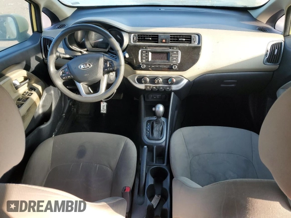 2016 Kia Rio LX with VIN KNADM4A34G6565538, listed as a Copart auction lot 47887645 with 130,394 mi miles and Salvage Title. Bid and sale history available at carsss.com. Image 8.