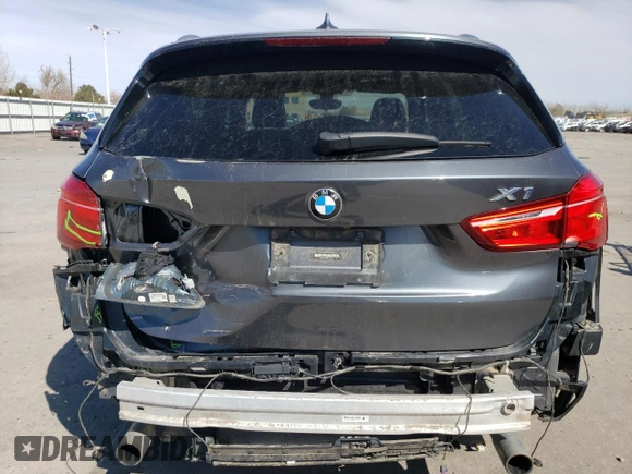 2017 BMW X1 xDrive28i with VIN WBXHT3C35H5F76415, listed as a Copart auction lot 48533495 with 66,448 mi miles and Salvage Title. Bid and sale history available at carsss.com. Image 6.